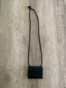 Sacoche simili cuir noire