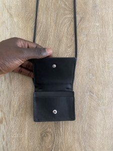 Sacoche simili cuir noire