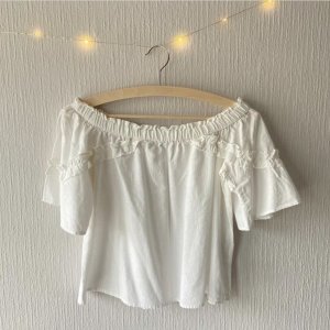 Top épaules nues blanc